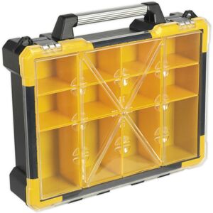 Loops 490 x 425 x 110mm 12 Compartment Parts / Bit Storage Case - Components & Screws Loops 490 x 425 x 110mm 12 Compartment Parts / Bit Storage Case - Components & Screws