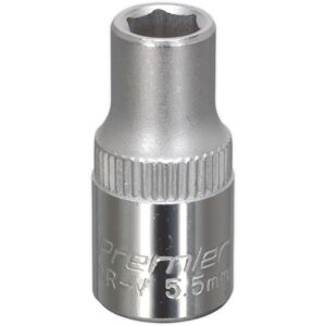 Loops 5.5mm Forged Steel Drive Socket - 1/4" Square Drive - Chrome Vanadium Socket Loops 5.5mm Forged Steel Drive Socket - 1/4" Square Drive - Chrome Vanadium Socket