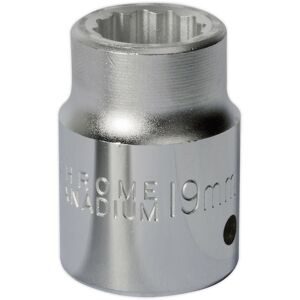 Loops 19mm Forged Steel Drive Socket - 3/4" Square Drive - Chrome Vanadium Socket Loops 19mm Forged Steel Drive Socket - 3/4" Square Drive - Chrome Vanadium Socket