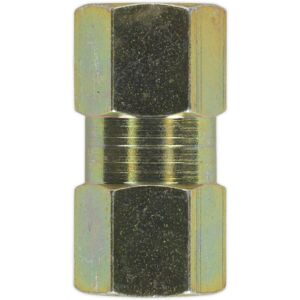 Loops 10 PACK - M10 x 1mm Female to Female Brake Tube Connector - 3/16 Inch Pipe Size Loops 10 PACK - M10 x 1mm Female to Female Brake Tube Connector - 3/16 Inch Pipe Size