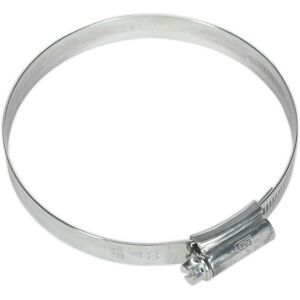 Loops 10 PACK Zinc Plated Hose Clip - 80 to 100mm Diameter - External Pressed Threads Loops 10 PACK Zinc Plated Hose Clip - 80 to 100mm Diameter - External Pressed Threads