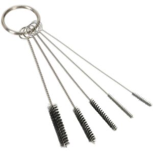 Loops 5pc Mini Spray Gun / Airbrush Cleaning Set - Brass Wire Pipe Cleaning Brush Tool Loops 5pc Mini Spray Gun / Airbrush Cleaning Set - Brass Wire Pipe Cleaning Brush Tool