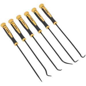 Loops 6 PACK Extra Long Reach Pick & Hook Set - Hose & Pin Clip Picking O-Ring Tools Loops 6 PACK Extra Long Reach Pick & Hook Set - Hose & Pin Clip Picking O-Ring Tools