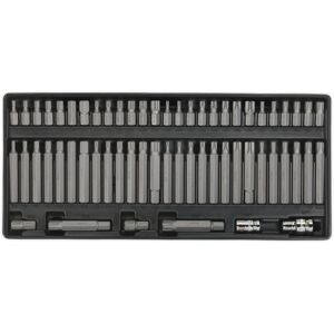 Loops 60pc Security TRX-Star Hex Ribe Spline Bit Set with 176 x 397mm Tool Tray Loops 60pc Security TRX-Star Hex Ribe Spline Bit Set with 176 x 397mm Tool Tray