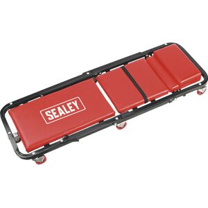 Loops Mechanics Steel Creeper Seat - 7 x 63mm Swivel Castors - Vinyl Cover - Red Frame Loops Mechanics Steel Creeper Seat - 7 x 63mm Swivel Castors - Vinyl Cover - Red Frame