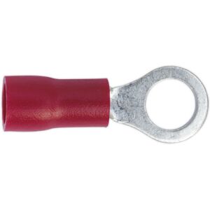 Loops 100 PACK Easy-Entry Ring Terminal - 5.3mm Diameter - 22 to 18 AWG Cable - Red Loops 100 PACK Easy-Entry Ring Terminal - 5.3mm Diameter - 22 to 18 AWG Cable - Red