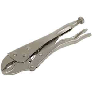 Loops 215mm Curved Locking Pliers - Drop Forged Steel - Serrated Adjustable Jaws Loops 215mm Curved Locking Pliers - Drop Forged Steel - Serrated Adjustable Jaws