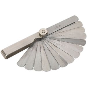 Loops 15 Blade Feeler Gauge - 0.06mm to 0.70mm - 75 x 13mm Blades - Metric Graduated Loops 15 Blade Feeler Gauge - 0.06mm to 0.70mm - 75 x 13mm Blades - Metric Graduated