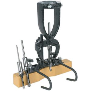 Loops Pillar Drill Wood Mortising Attachment - 40mm to 65mm Collar - Chisel & Bit Set Loops Pillar Drill Wood Mortising Attachment - 40mm to 65mm Collar - Chisel & Bit Set