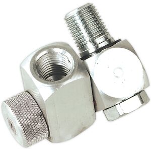 Loops Z-Swivel Air Hose Connector with Regulator - 1/4" BSP Connection - Air Valve Loops Z-Swivel Air Hose Connector with Regulator - 1/4" BSP Connection - Air Valve