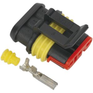 Loops 5 PACK Superseal 3-Way Female Connector - Housing Terminals & Seals - Waterproof Loops 5 PACK Superseal 3-Way Female Connector - Housing Terminals & Seals - Waterproof