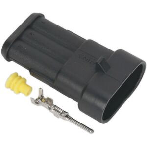 Loops 5 PACK Superseal 3-Way Male Connector - Housing Terminals & Seals - Waterproof Loops 5 PACK Superseal 3-Way Male Connector - Housing Terminals & Seals - Waterproof