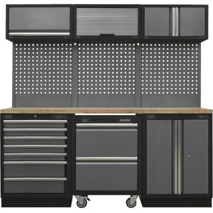 Loops Garage Storage System - 2040 x 460 x 2000mm - 36mm Pressed Wood Work Surface Loops Garage Storage System - 2040 x 460 x 2000mm - 36mm Pressed Wood Work Surface