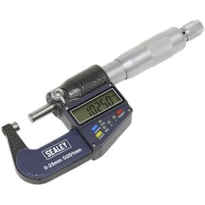 Loops Digital External Micrometer - 0mm to 25mm - Adjustment Wrench - LCD Display Loops Digital External Micrometer - 0mm to 25mm - Adjustment Wrench - LCD Display