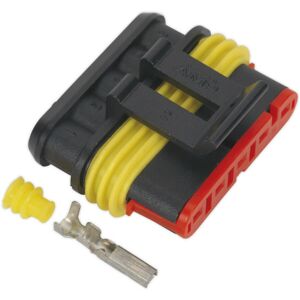Loops 3 PACK Superseal 5-Way Female Connector - Housing Terminals & Seals - Waterproof Loops 3 PACK Superseal 5-Way Female Connector - Housing Terminals & Seals - Waterproof