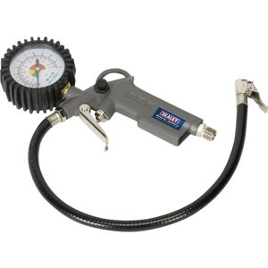 Loops Tyre Air Inflator with Dial Gauge - Single Clip-on Connector - 1/4" BSP Loops Tyre Air Inflator with Dial Gauge - Single Clip-on Connector - 1/4" BSP