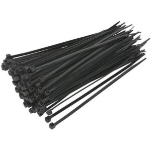 Loops 100 PACK Black Cable Ties - 150 x 3.6mm - Nylon 66 Material - Heat Resistant Loops 100 PACK Black Cable Ties - 150 x 3.6mm - Nylon 66 Material - Heat Resistant