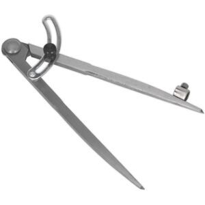 Loops 200mm Locking Wing Divider with Compass - Two Point Measurement - Adjustable Loops 200mm Locking Wing Divider with Compass - Two Point Measurement - Adjustable