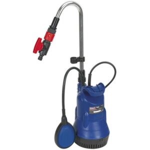 Loops Submersible Water Butt Pump - Aluminium Swan Neck Extension Pipe - 230V Supply Loops Submersible Water Butt Pump - Aluminium Swan Neck Extension Pipe - 230V Supply
