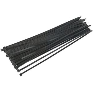 Loops 50 PACK Black Cable Ties - 450 x 7.6mm - Nylon 66 Material - Heat Resistant Loops 50 PACK Black Cable Ties - 450 x 7.6mm - Nylon 66 Material - Heat Resistant