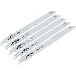 Loops 5 PACK 250mm Reciprocating Saw Blade - 14 TPI - Suitable for Iron Steel Pipes Loops 5 PACK 250mm Reciprocating Saw Blade - 14 TPI - Suitable for Iron Steel Pipes