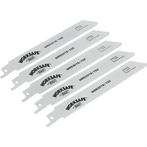 Loops 5 PACK 150mm Reciprocating Saw Blade - 10 TPI - Suitable for Iron Steel Pipes Loops 5 PACK 150mm Reciprocating Saw Blade - 10 TPI - Suitable for Iron Steel Pipes