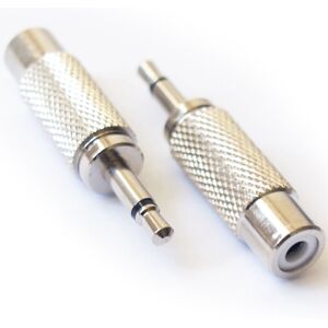 Loops 3.5mm Mono Jack Plug To RCA Female Adapter Converter 1/8" Male to Phono Socket Loops 3.5mm Mono Jack Plug To RCA Female Adapter Converter 1/8" Male to Phono Socket