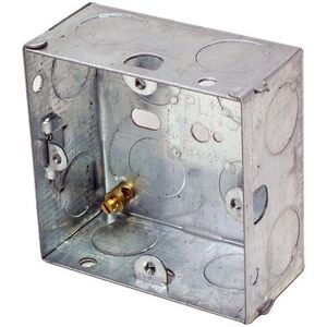Loops 47Mm Single Metal Back Box 1 Gang Wall Pattress Uk Flush Mount Loops 47Mm Single Metal Back Box 1 Gang Wall Pattress Uk Flush Mount