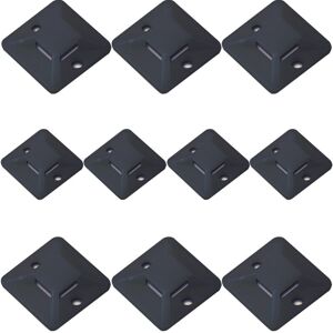 Loops 10x Black Plastic Cable Tie Bases 28x5mm Sticky Back Adhesive Mount Tidy Wall Loops 10x Black Plastic Cable Tie Bases 28x5mm Sticky Back Adhesive Mount Tidy Wall