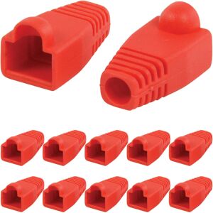 Loops 10x Red RJ45 Strain Relief Network Cable CAT5/6 Connector Boot Cover Cap End Loops 10x Red RJ45 Strain Relief Network Cable CAT5/6 Connector Boot Cover Cap End