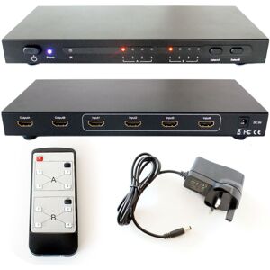Loops 4x2 HDMI Matrix Full HD Input Output Multi Room Distribution Splitter/Switch Box Loops 4x2 HDMI Matrix Full HD Input Output Multi Room Distribution Splitter/Switch Box