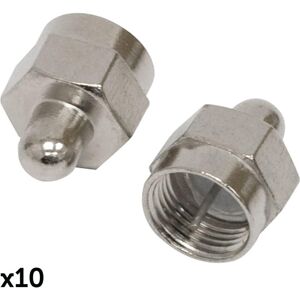Loops 10x F Type Screw Male Terminator Plug Cap Coaxial Satellite End Connector Cover Loops 10x F Type Screw Male Terminator Plug Cap Coaxial Satellite End Connector Cover