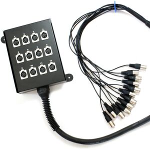 Loops PRO QUALITY 20m 12 Way XLR 3 Pin Multicore Loom Snake Cable Touring Stage Box Loops PRO QUALITY 20m 12 Way XLR 3 Pin Multicore Loom Snake Cable Touring Stage Box