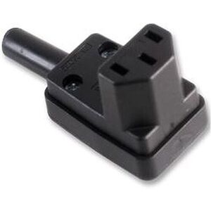 Loops IEC Female C13 Vertical Right Angled 10A Connector Plug Kettle Socket 90 Degree Loops IEC Female C13 Vertical Right Angled 10A Connector Plug Kettle Socket 90 Degree