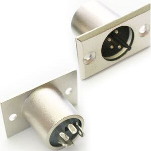 Loops XLR 4 Pin Pole Male Solder Connector Chassis Patch Panel Mount Module Plug Loops XLR 4 Pin Pole Male Solder Connector Chassis Patch Panel Mount Module Plug