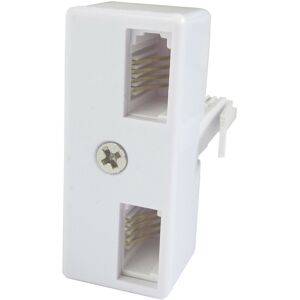 Loops 2 Way Port BT Telephone Socket Double Adapter Splitter Twin Female 431A Phone Loops 2 Way Port BT Telephone Socket Double Adapter Splitter Twin Female 431A Phone