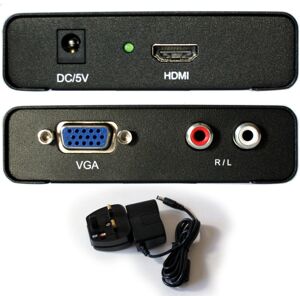 Loops HDMI Input to VGA & Audio Output Converter Full HD PC Laptop to Monitor Adapter Loops HDMI Input to VGA & Audio Output Converter Full HD PC Laptop to Monitor Adapter