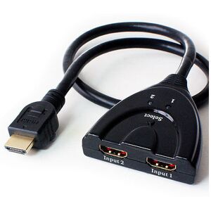 Loops 2 Port Way HDMI Switch Box & Cable Automatic Full HD Switcher Input Selector Loops 2 Port Way HDMI Switch Box & Cable Automatic Full HD Switcher Input Selector