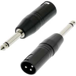 Loops 6.35mm 1/4" Mono Jack Male to XLR 3 Pin Male Plug Connector/Adapter Mic Audio Am Loops 6.35mm 1/4" Mono Jack Male to XLR 3 Pin Male Plug Connector/Adapter Mic Audio Am