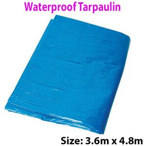 Loops 3.6 x 4.8m Outdoor Waterproof Blue Tarpaulin Sheets Ground Protective Cover Tarp Loops 3.6 x 4.8m Outdoor Waterproof Blue Tarpaulin Sheets Ground Protective Cover Tarp