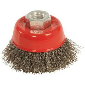 Loops 100mm Steel Crimp Cup M14 x 2 Thread Paint Rust Removal Angle Grinder Loops 100mm Steel Crimp Cup M14 x 2 Thread Paint Rust Removal Angle Grinder