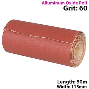 Loops 50m 60 Grit Aluminium Oxide Sand Paper Rolls Long Life Sanding Grinding Sheet Loops 50m 60 Grit Aluminium Oxide Sand Paper Rolls Long Life Sanding Grinding Sheet