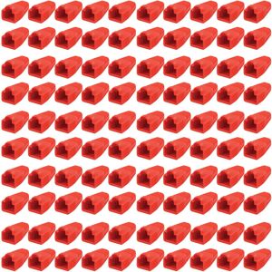 Loops 100x Red RJ45 Strain Relief Network Cable CAT5/6 Connector Boot Cover Cap End Loops 100x Red RJ45 Strain Relief Network Cable CAT5/6 Connector Boot Cover Cap End