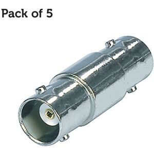 Loops 5x BNC Coupler Joiner Adapter 75 Ohm Female to Socket Extension Cable Barrel Loops 5x BNC Coupler Joiner Adapter 75 Ohm Female to Socket Extension Cable Barrel