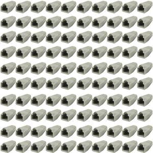 Loops 100x Grey RJ45 Strain Relief Network Cable CAT5/6 Connector Boot Cover Cap End Loops 100x Grey RJ45 Strain Relief Network Cable CAT5/6 Connector Boot Cover Cap End