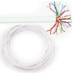 Loops 25m 12 Pair Telephone Cable 24 Core Way BT Multi Line Communication Wire Reel Loops 25m 12 Pair Telephone Cable 24 Core Way BT Multi Line Communication Wire Reel