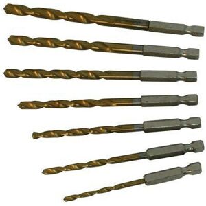 Loops 7 Piece 3mm 6.5mm Hex Shank Pilot Hole Drill Set For Pilot Holders Loops 7 Piece 3mm 6.5mm Hex Shank Pilot Hole Drill Set For Pilot Holders