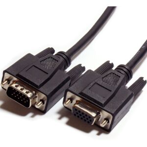Loops 0.15m VGA Male to Female Extension Cable Video Monitor to PC Laptop Lead 15 Pin Loops 0.15m VGA Male to Female Extension Cable Video Monitor to PC Laptop Lead 15 Pin