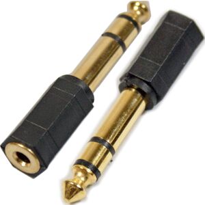 Loops GOLD 6.35mm to 3.5mm AUX Male to Female Adapter - Gold-Plated Stereo Headphone C Loops GOLD 6.35mm to 3.5mm AUX Male to Female Adapter - Gold-Plated Stereo Headphone C