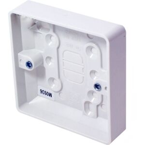Loops 5x 25mm Deep Single Plastic Surface Mounted Back Box 1 Gang Wall Pattress Outlet Loops 5x 25mm Deep Single Plastic Surface Mounted Back Box 1 Gang Wall Pattress Outlet